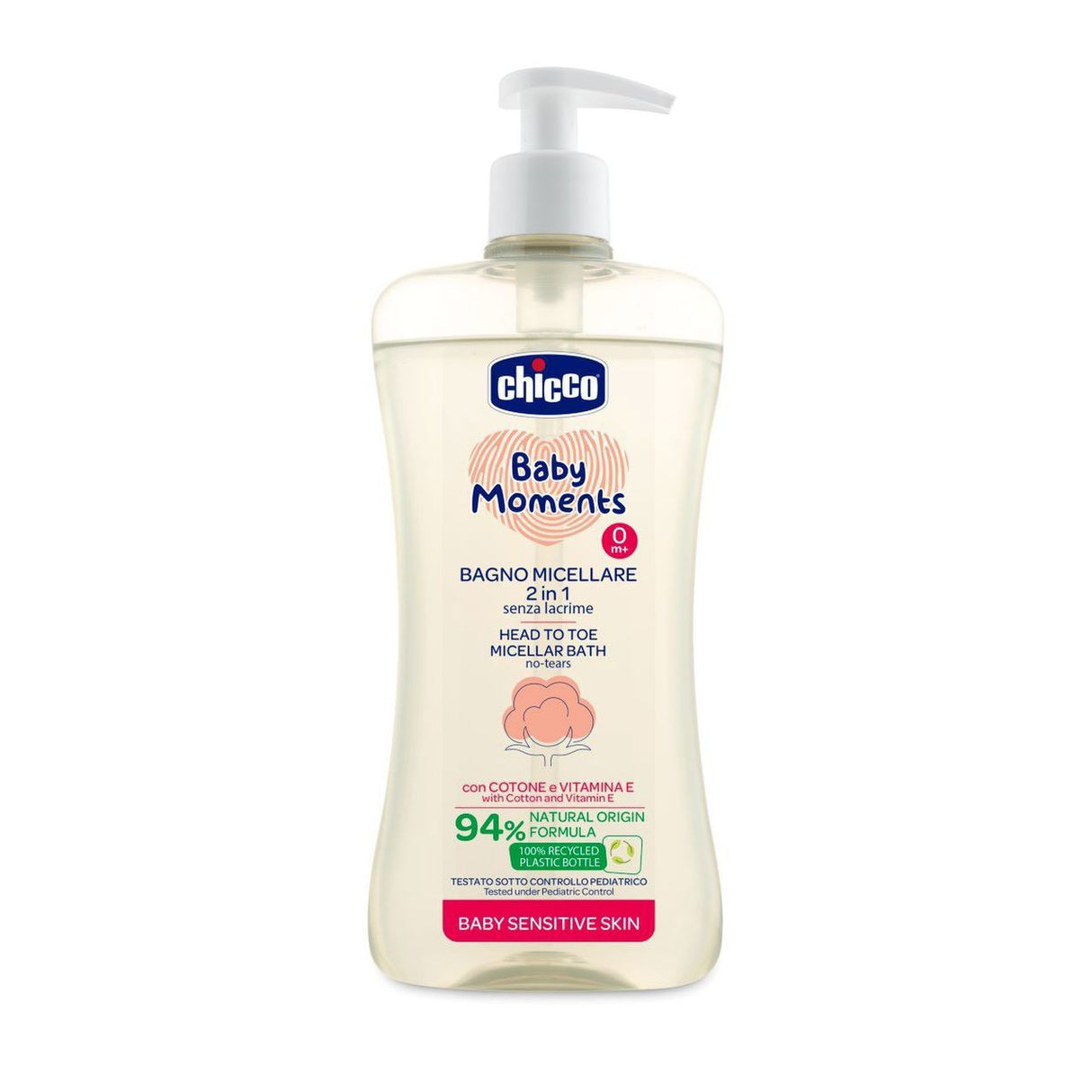 CHICCO GEL BANHO 2EN1 500ML MICELAR 0M+