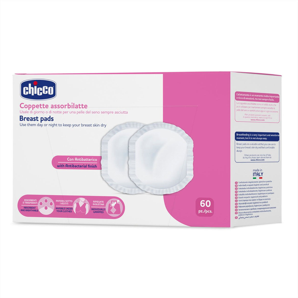CHICCO DISCOS ABSORVE. COMFORT 60PCS