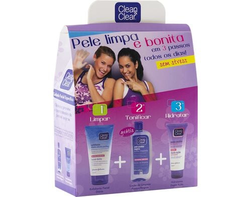 CLEAN&CLEAR 400ML EXF. FACIAL 3 PASSOS