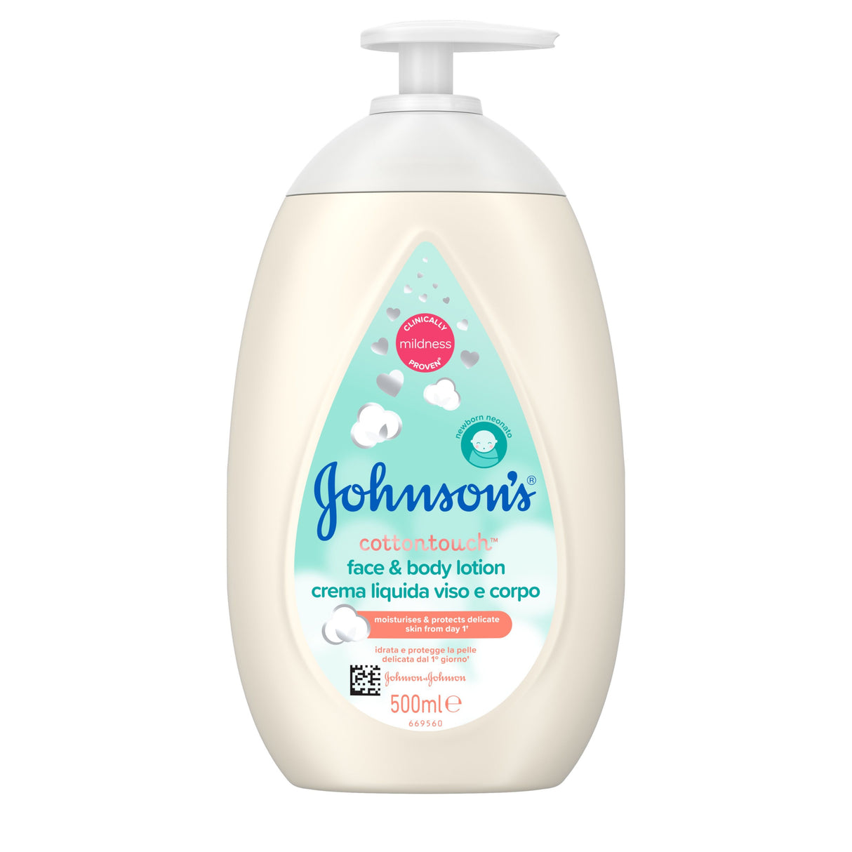 JOHNSON LOÇÃO 500ML COTTON TOUCH