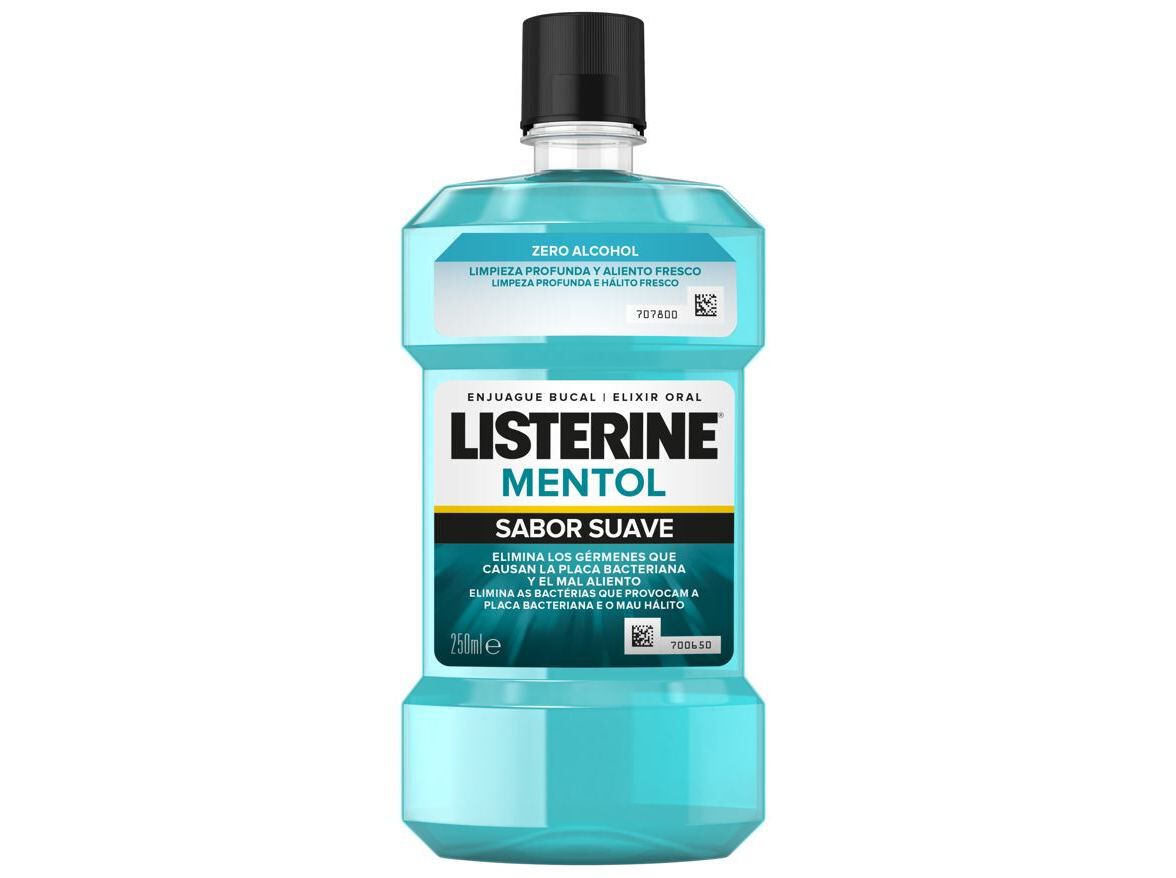 LISTERINE 250ML MENTOL SUAVE