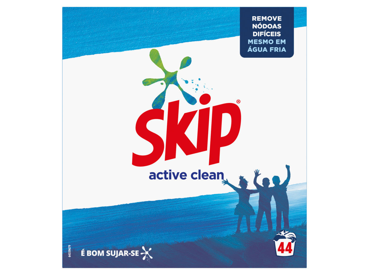 SKIP PÓ 44D 2,2KG ACTIVE CLEAN