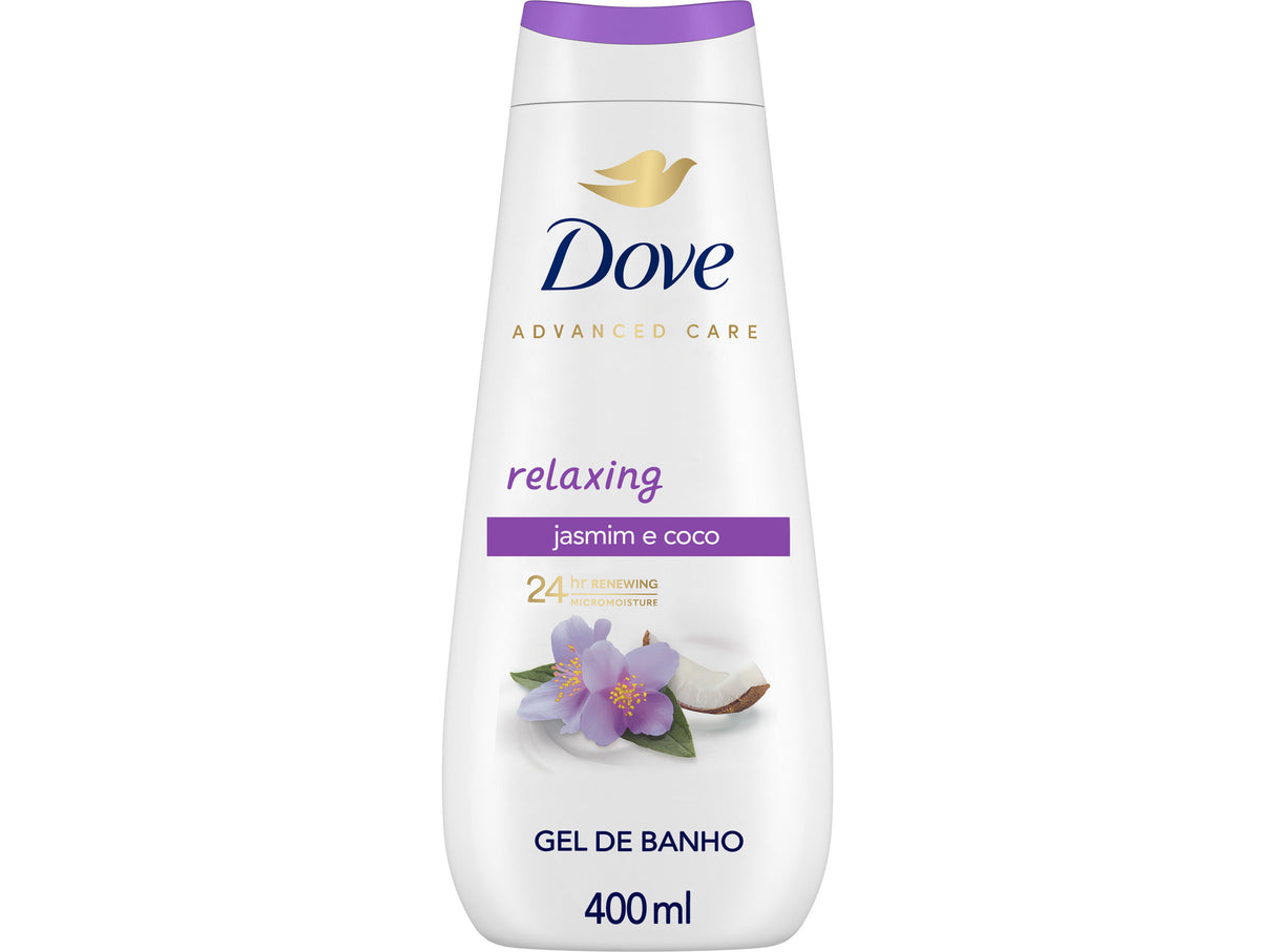 DOVE GEL BANHO 400ML JASMIM&COCO