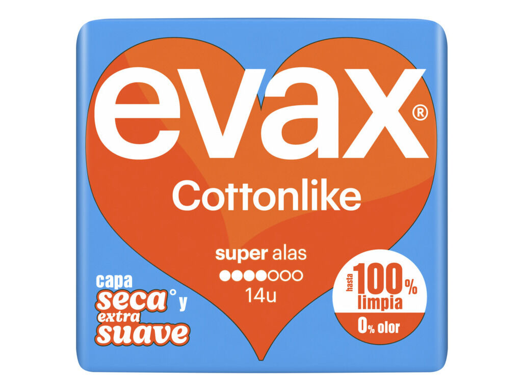 EVAX COTTONLIKE C/ALAS SUPER 14UN