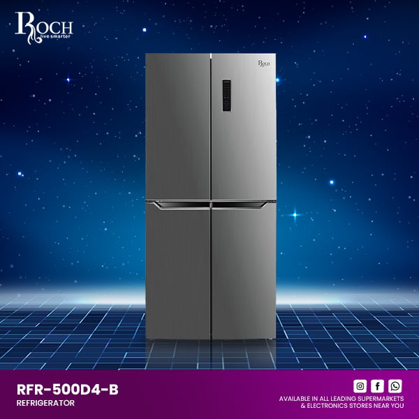 REFRIGERADOR ROCH 500L(4 PORTA/BEBEDOR)