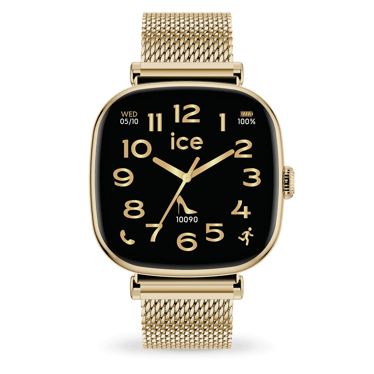 SQ inteligente ICE 2.0 quadrado 1.70 Milanês dourado