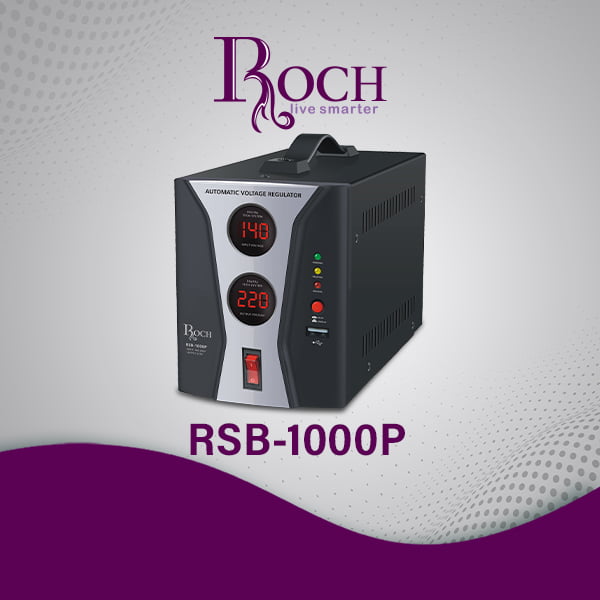 Regulador de tensão elétrico ROCH 1000W (RSB-1000)