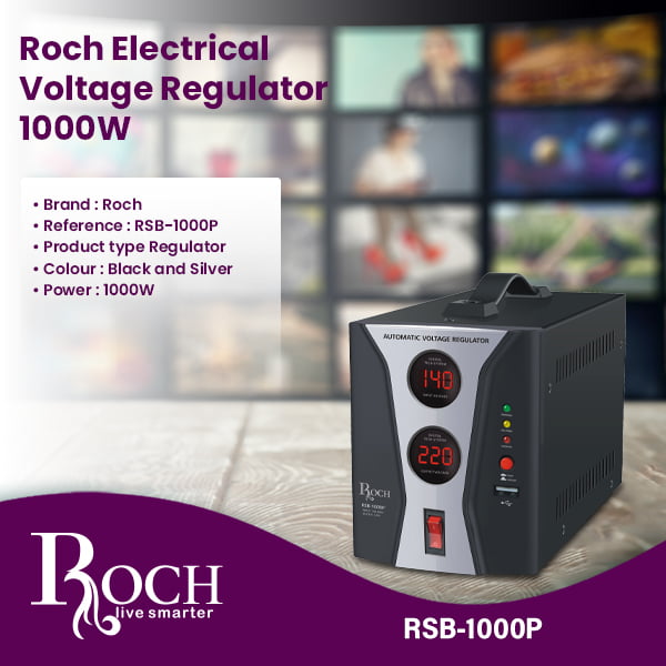 Regulador de tensão elétrico ROCH 1000W (RSB-1000)