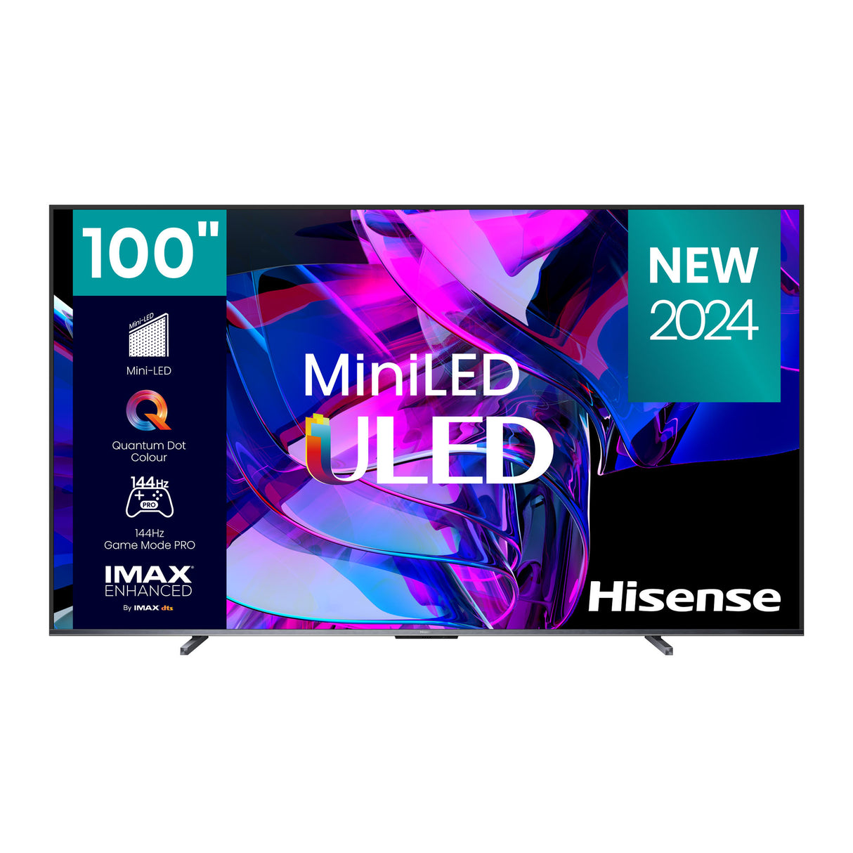 TV Hisense 100” Mini-LED ULED 4K Smart – Dolby Vision IQ, Full Array Local Dimming, 144Hz – Modelo 100U7K