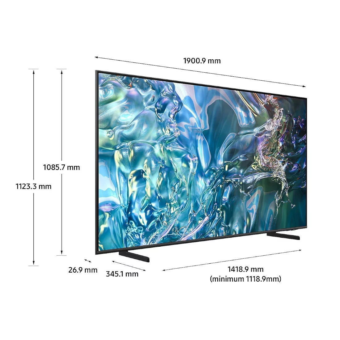 TV SAMSUNG 85" QLED 4K FLAT - Q60D (2024) EG