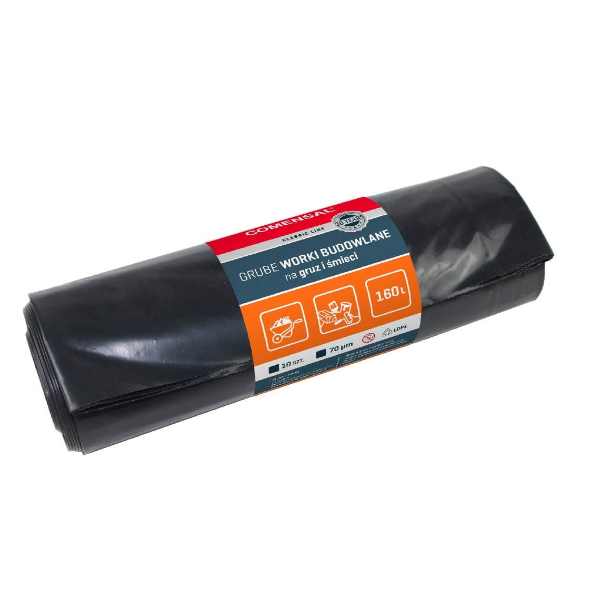 SACOS DE LIXO COMENSAL PRETO 160L/10UN