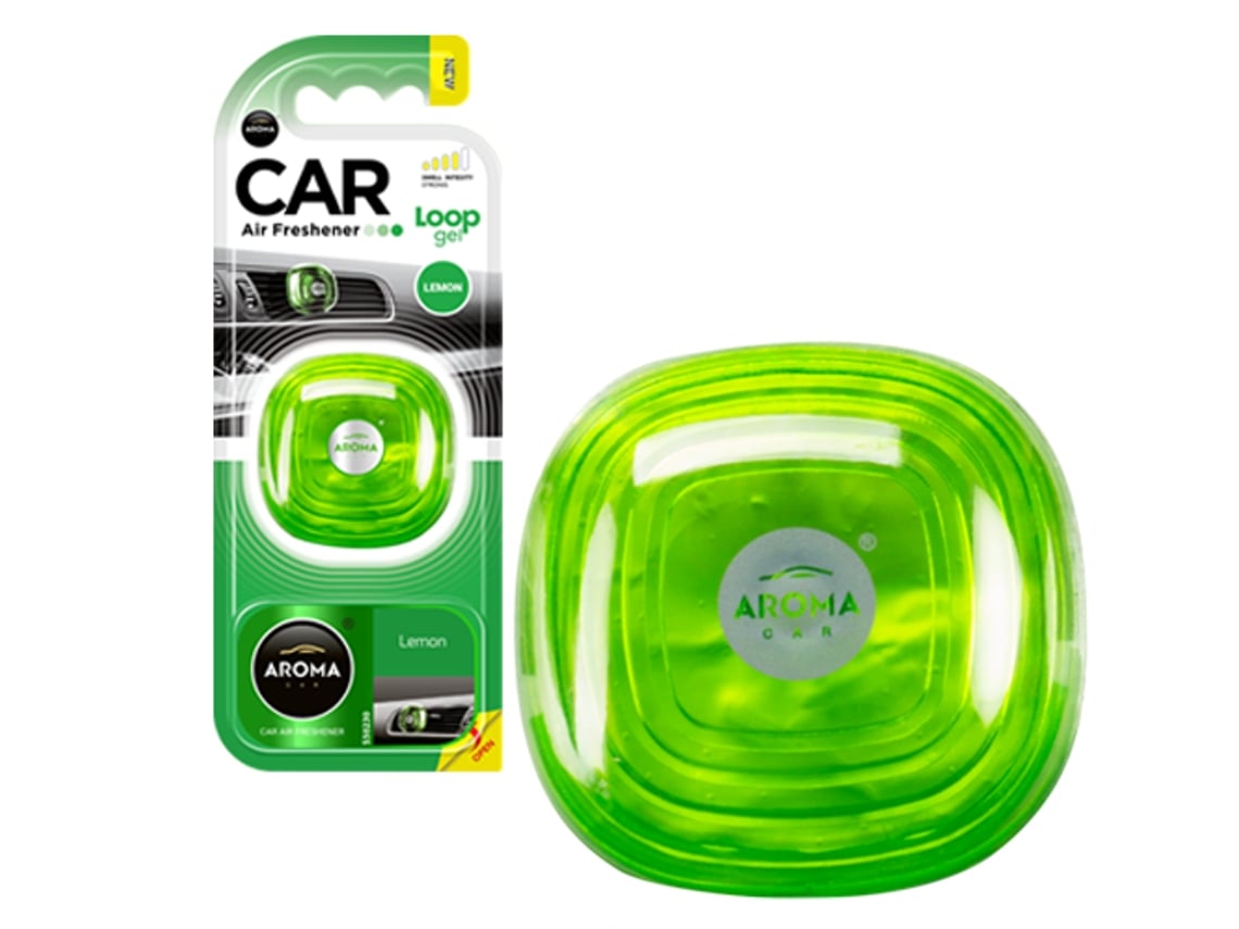Ambientador de Carro Aroma Car LOOP Gel - Limão