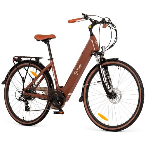 Bicicleta elétrica Viena roda 28” laranja