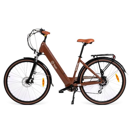 Bicicleta elétrica Viena roda 28” laranja