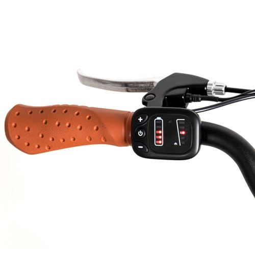 Bicicleta elétrica Viena roda 28” laranja