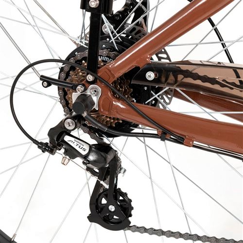 Bicicleta elétrica Viena roda 28” laranja