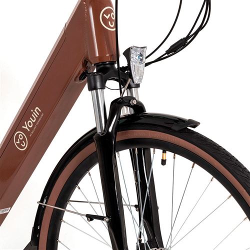 Bicicleta elétrica Viena roda 28” laranja