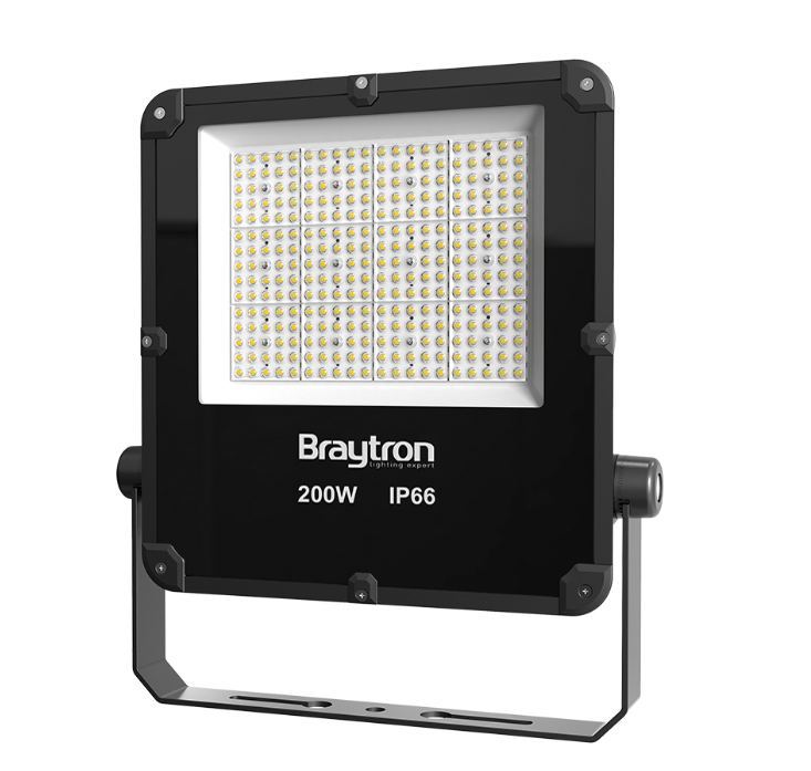 Projetor LED Braytron 200W 6500K IP66 | Iluminação Externa de Alta Eficiência