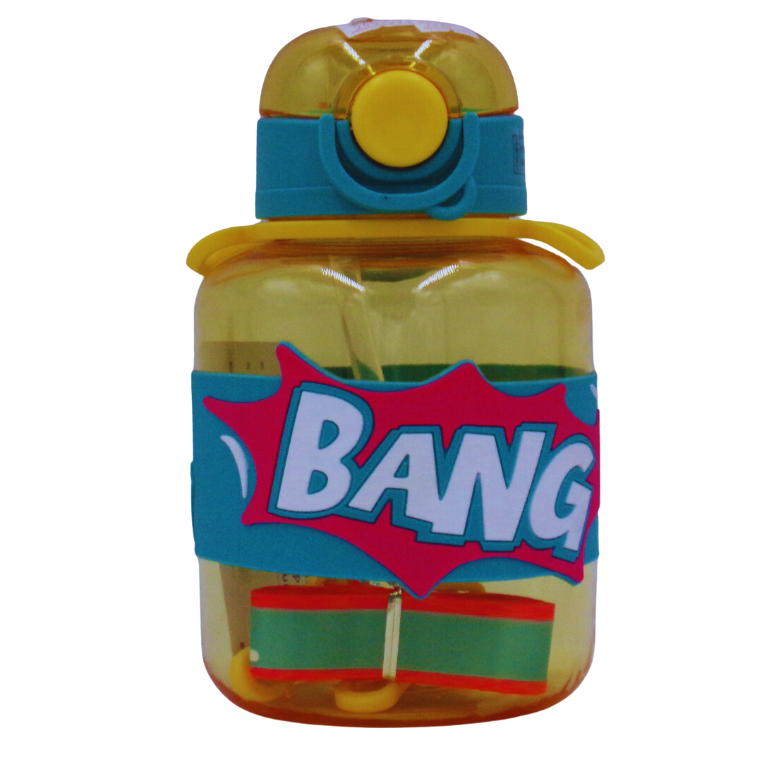 Garrafa de água motivacional desportiva