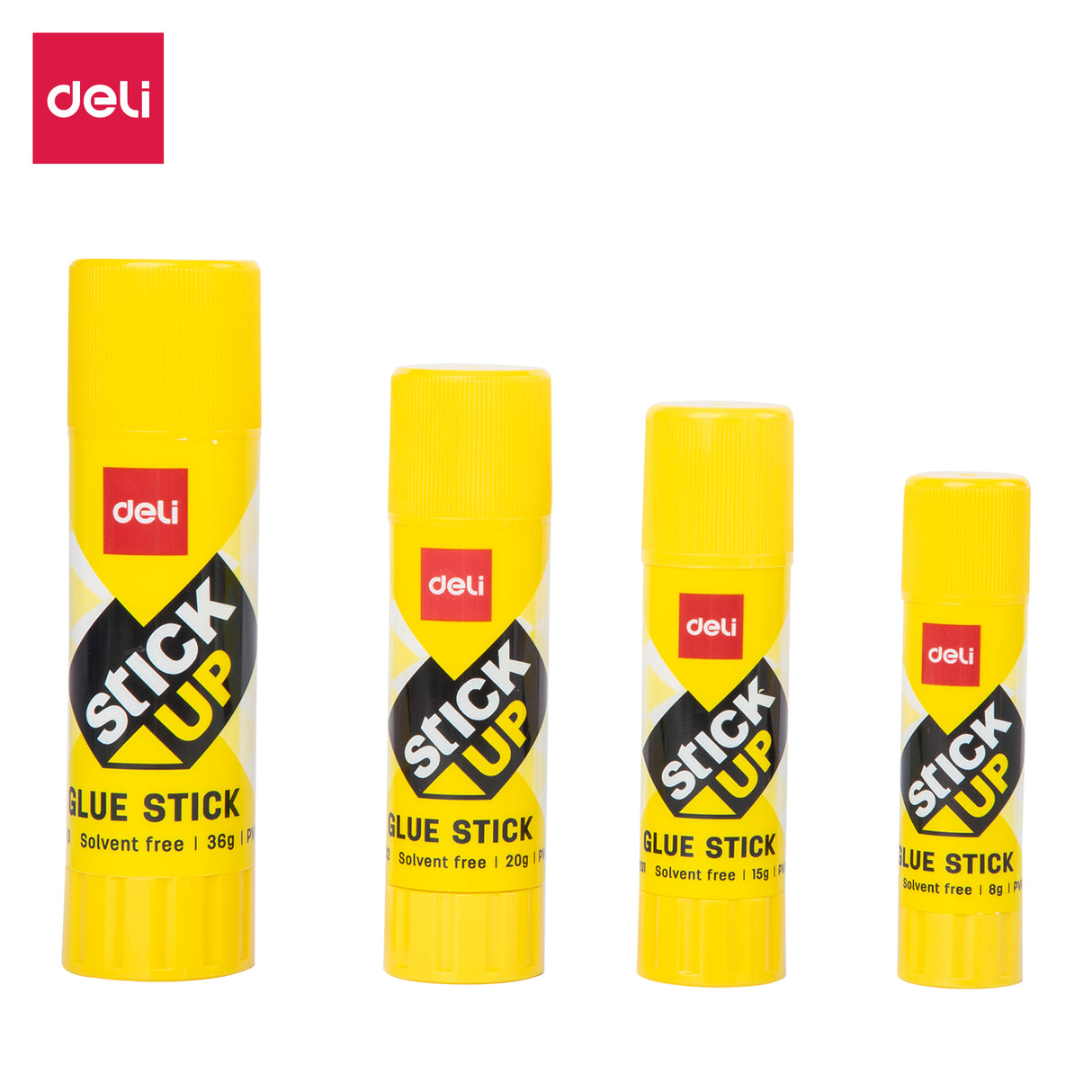 Cola sólida Deli EA20413 (mista) 1 conjunto (8g+15g+20g+36g) 60pic/caixa