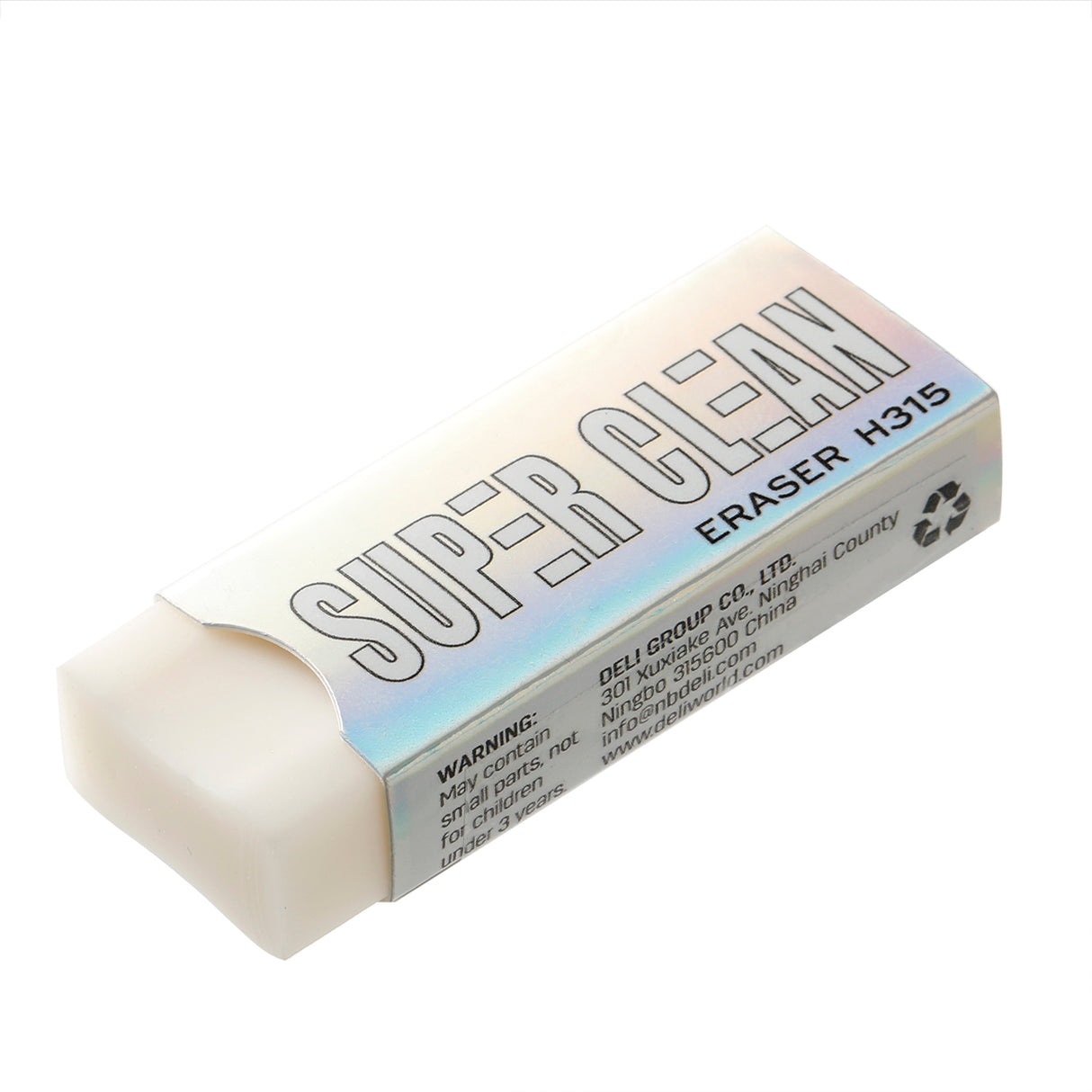 Borracha de limpeza instantanea Deli EH315 (branco) 24pic/caixa