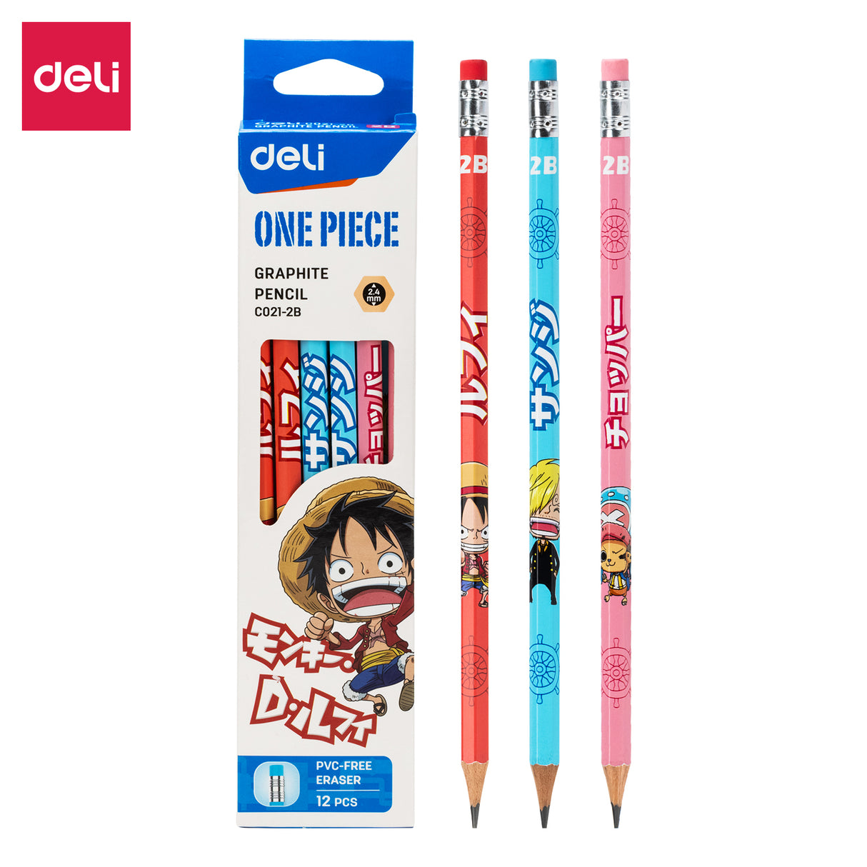 Lápis Deli EC021-2B One Piece Color Box 2B (misto) (12 peças/caixa)
