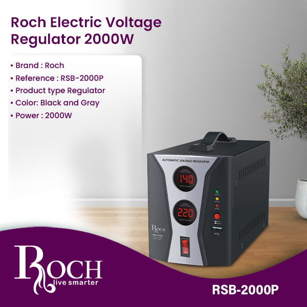 Regulador de tensão elétrico ROCH 2000W (RSB-2000P)