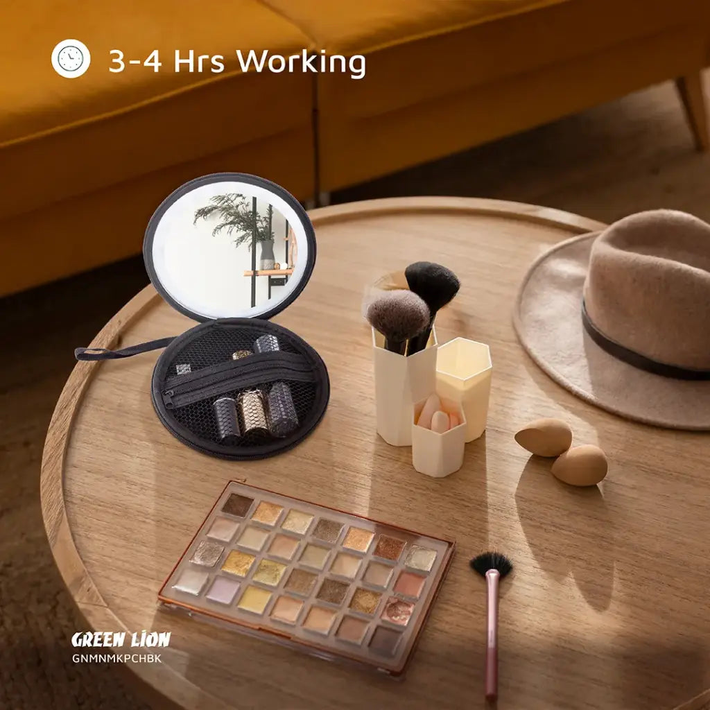 Green Lion Bolsa Mini Makeup Pouch – Preto