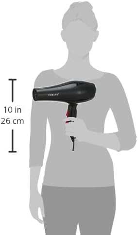 Secador de cabelo profissional 2200W de secagem rápida poderosa de SOKANY Secador de cabelo de baixo nível de ruído e difusor com 2 velocidades e 2 configurações de calor RCY-173i