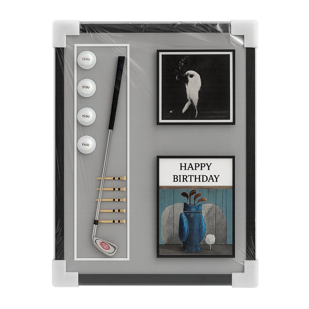 QUADRO DECORATIVO PARA A PAREDE - GOLF HAPPT BIRTHDAY