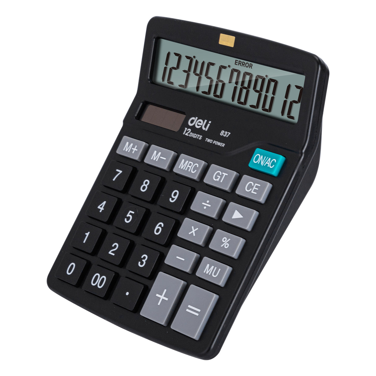 Calculadora de mesa Deli E837 (preta)