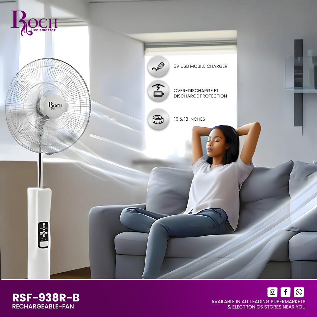 VENTILADOR RSF-938R-B COM BATTERIA