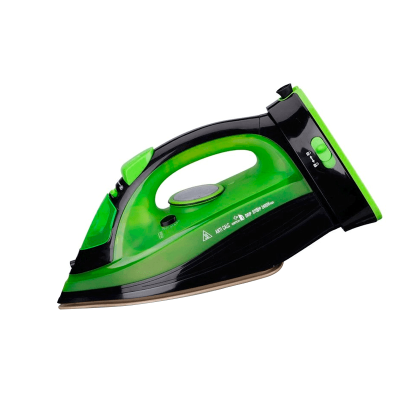 FERRO A VAPOR RAF 2400W VERDE/PRETO CJ/10UND COD. R.1210G