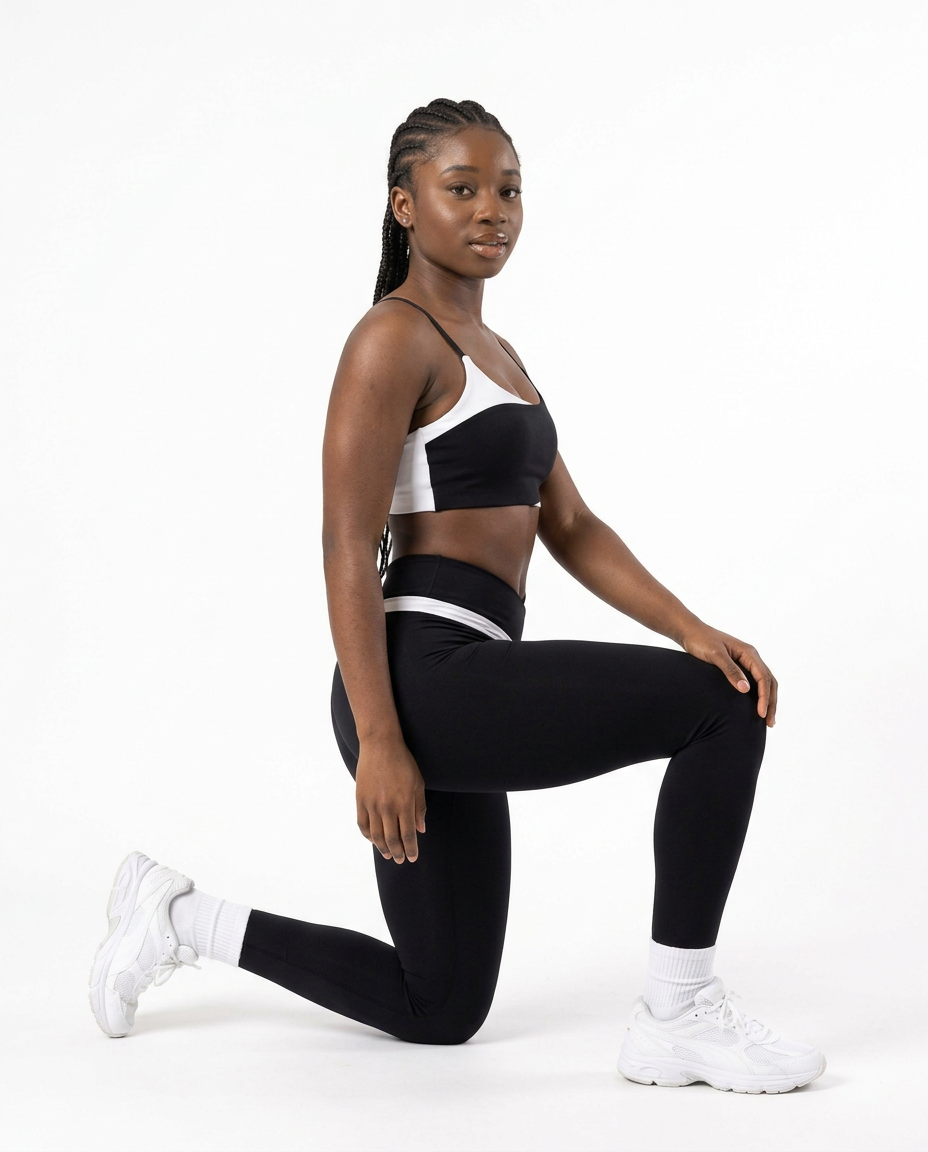 CONJUNTO FITNESS FEMININO VECTOR PRETO M