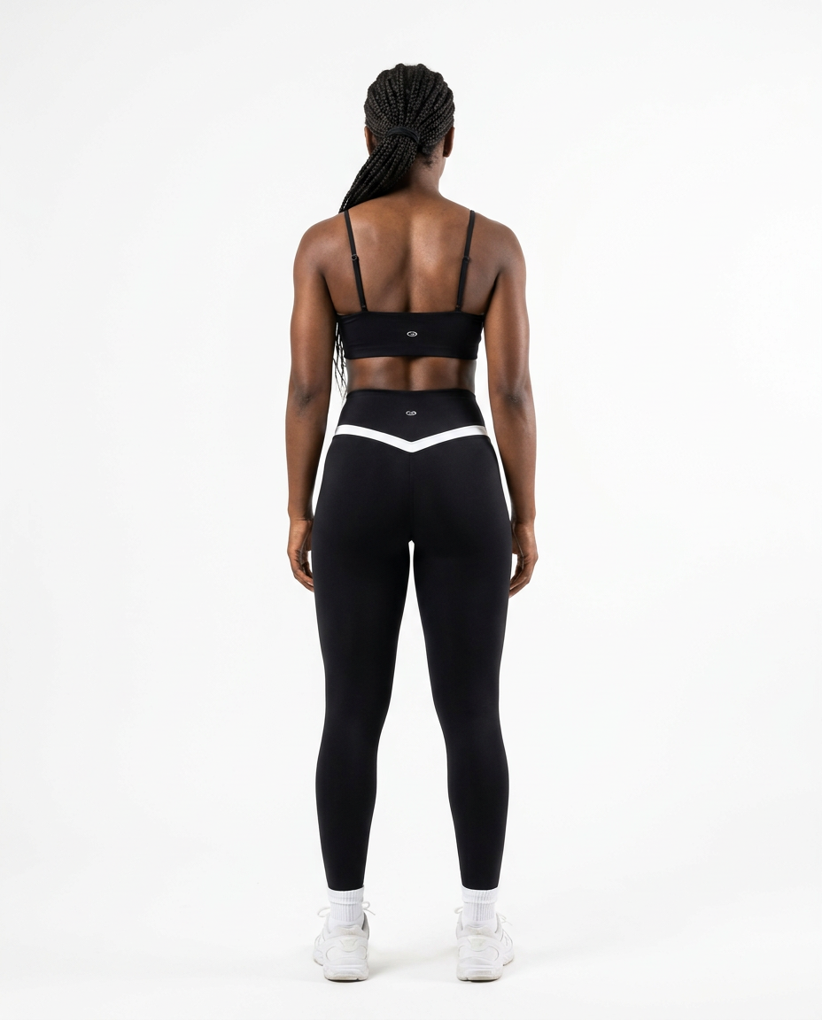 CONJUNTO FITNESS FEMININO VECTOR PRETO M