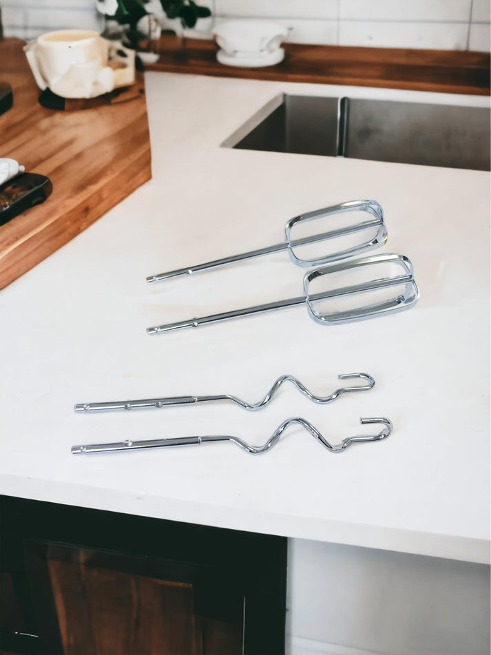 Batedeira Elétrica de Aço Inoxidável RAF R.6693 650W 5-Velocidades com Turbo & Ganchos de Massa