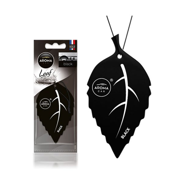Ambientador - Aroma Car Leaf Black