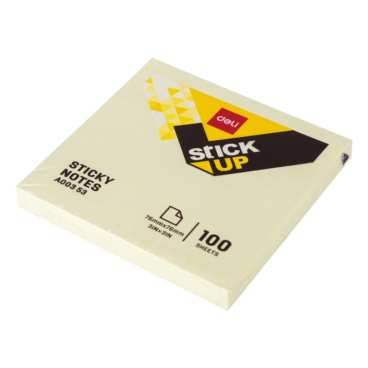 Sticky/Bloco de notas Deli EA00353 Nota-3*3 (amarelo) 12pic/caixa