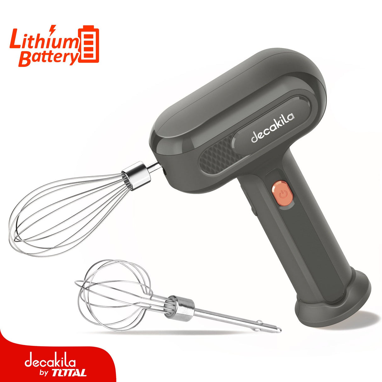Batedeira sem fio 25W Decakila Batidora De Mano Inalámbrica 25W. 3.7V. 3 Velocidades. Cargador Tipo C Cable USB. Control De Velocidad. Ergonómico