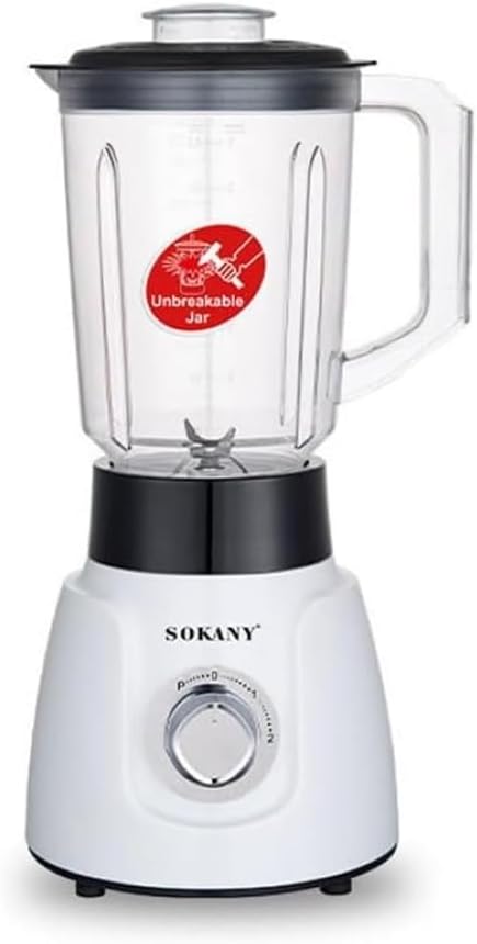 Liquidificador Misturador 2 em 1 Sokany SK-185 500w Branco