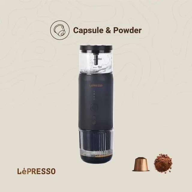 Máquina de Café Expresso Portátil LePresso Com Medidor Térmico - Preto