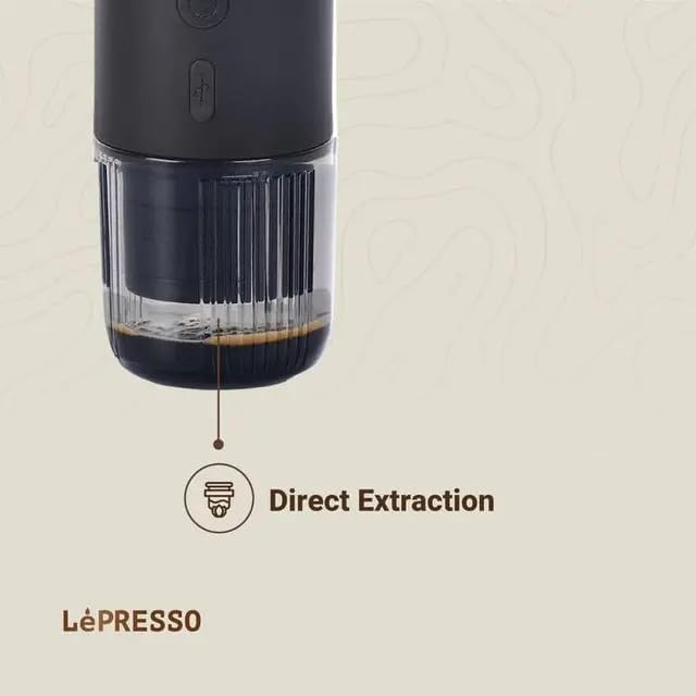 Máquina de Café Expresso Portátil LePresso Com Medidor Térmico - Preto