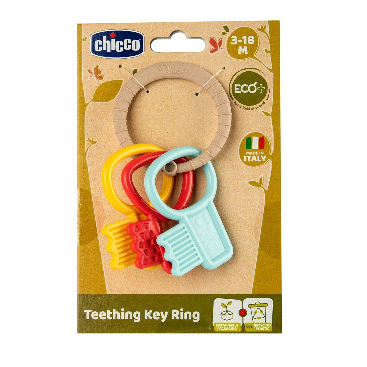 CHICCO BRINQ. PORTA CHAVE ECO 3-18M