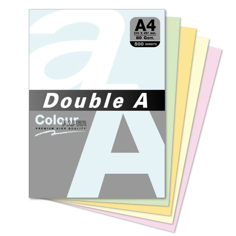 Papel A4 Double A Rainbow (100 F/Cor)