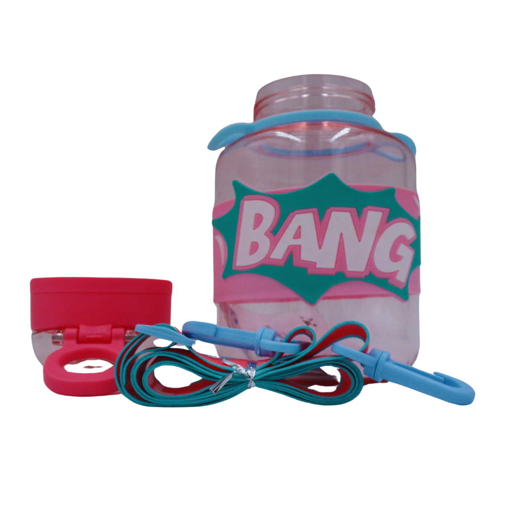 Garrafa de água motivacional desportiva