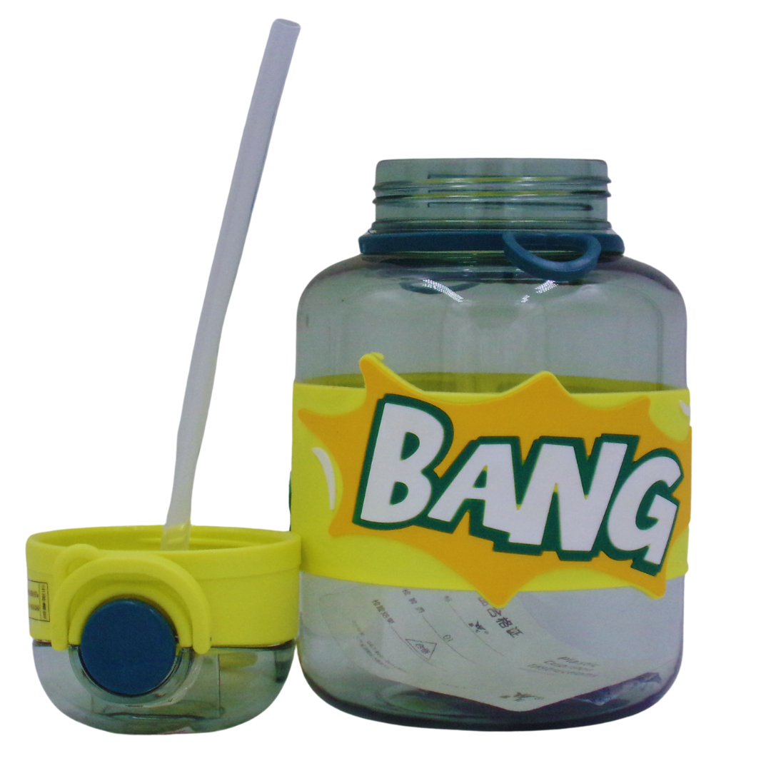 Garrafa de água motivacional desportiva