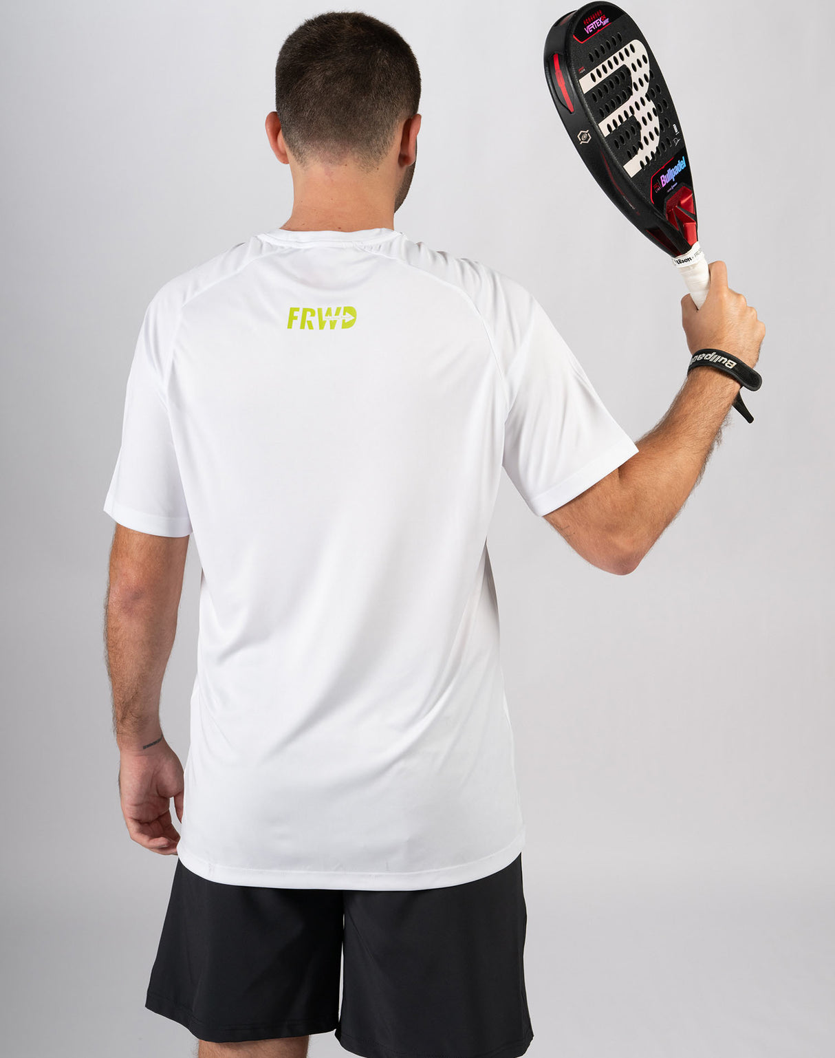 Meu Coração Bate Camiseta Branca Padel FRWD para Homens Tamanho XS