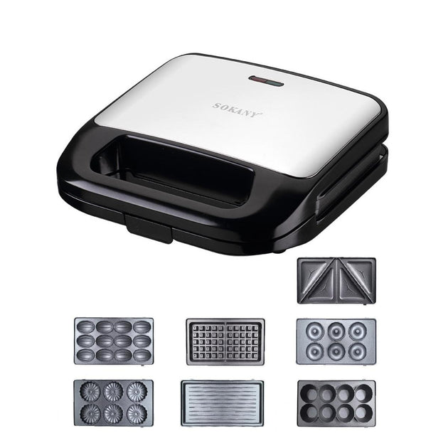 O multi-padeiro 7-em-1 SOKANY SK-08063 7-Placa Multi-Baker