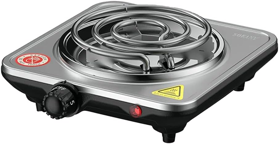 FOGÃO ELECTRICO DE 1 BOCA Aquecedor de Azulejos Sokany SK-5114 1000 Watt