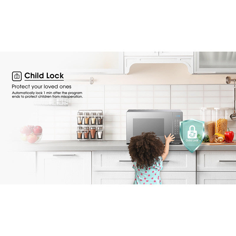 Micro-ondas Hisense 20L Cinza Digital H20MOWS10 – Painel Digital, 700W, 6 Programas Automáticos, Grill